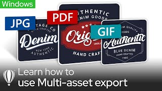 How To Export Multiple Assets At The Same Time | Windows