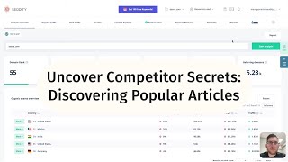 Uncover Competitor Secrets: Discovering Popular Articles