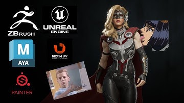 How I make a 3D character game asset in 20 minutes ( just clickbait, don