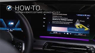 How to perform a Remote Software Upgrade with OS 9 | BMW How-To