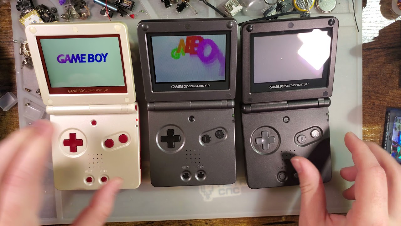 Game Boy SP Models vs - YouTube