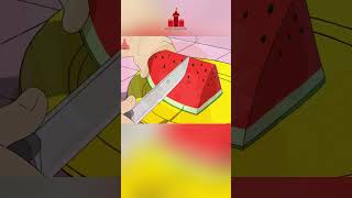 Makan buah semangka | Puri Animation #shorts #puri #hewan