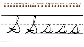 Cursive Letters Video Tutorials (33 of 33) S s