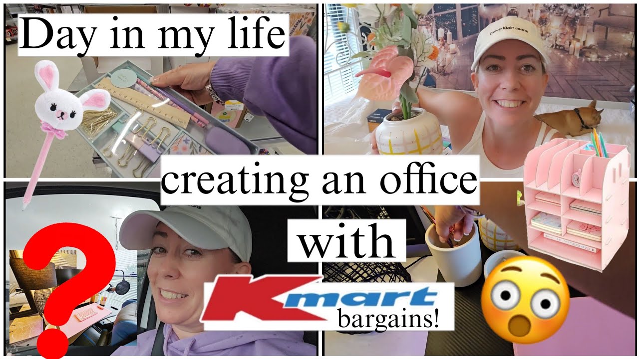 KMART trip and HAUL Spend the day with me creating my office 👌 ️