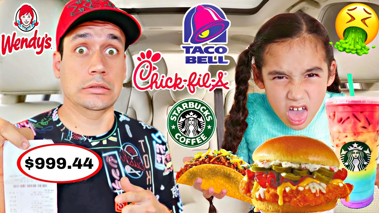 We Let The Person in FRONT of Us DECIDE What We Eat for 24 HRS! *DISGUSTING | Jancy Family - We Let The Person in FRONT of Us DECIDE What We Eat for 24 HRS! *DISGUSTING | Jancy Family