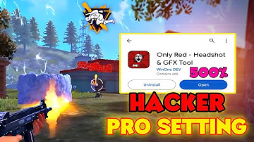 🔥Only Red Number GFX Tools Free File 😱 auto headshot ff app 2024 | 100% Working