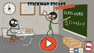 Stickman School Escape - Android Gameplay Walkthrough HD (by Starodymov Games)