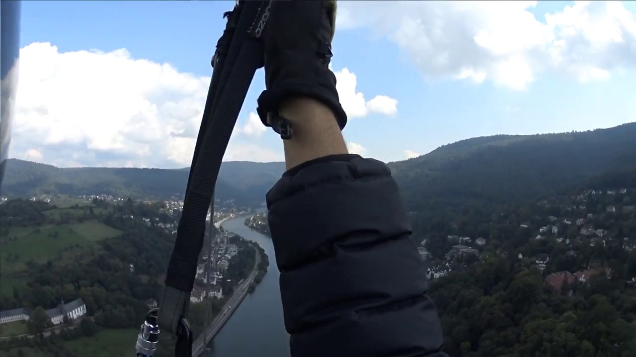 Erstflug mit dem A-Gleitschirm am Königstuhl in Heidelberg