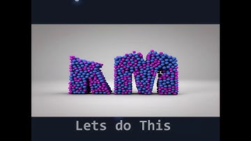 CINEMA 4D TUTORIAL  TEXT FORMATION USING BALLS