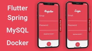 spring boot flutter login registration | flutter spring boot authentication | rest api | mysql