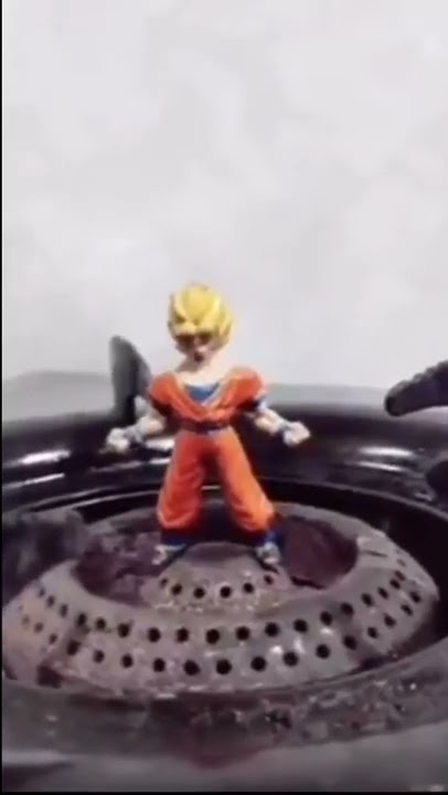 Goku super saiyan 2 on gas stove🤣