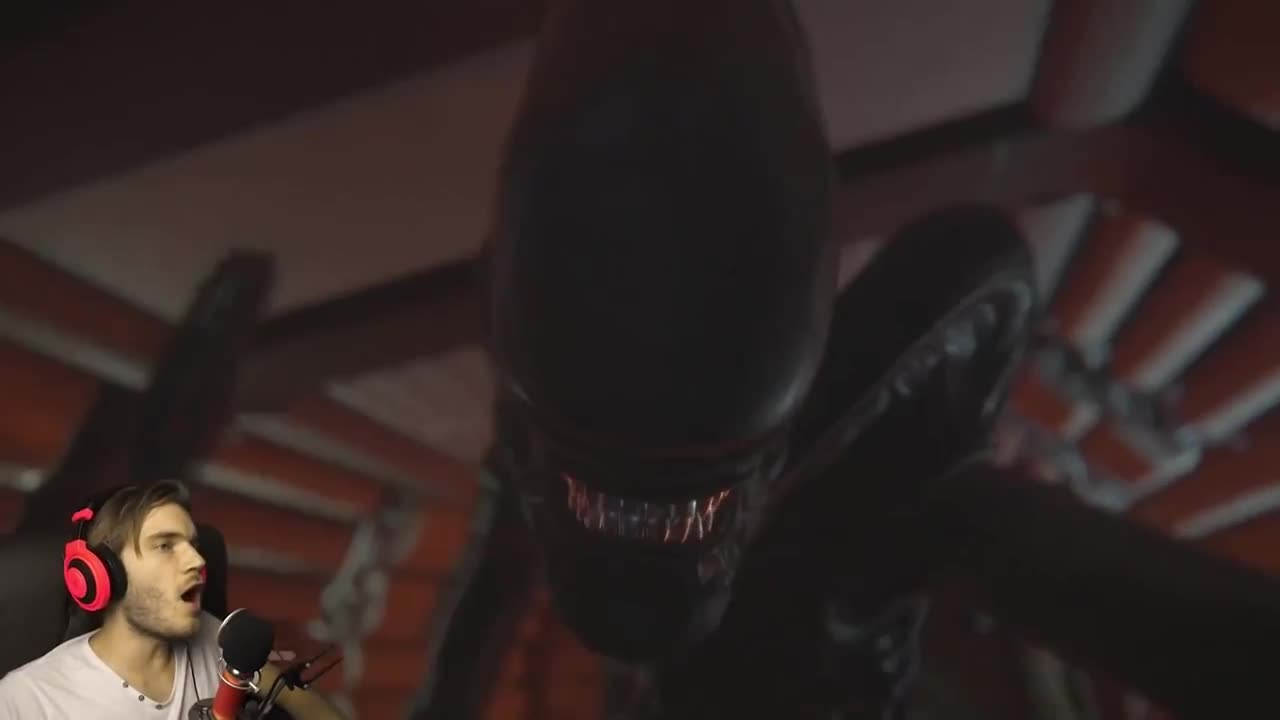 EPIC PEWDIEPIE JUMPSCARE! - ALIEN: ISOLATION [2/2] - YouTube