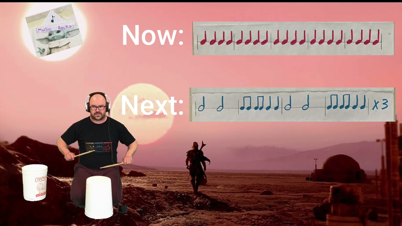 The Mandalorian Bucket Drum Play Along YouTube