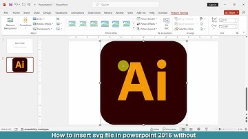 How to insert SVG file in PowerPoint 2016 without