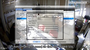 Falcon NVR Email Configuration