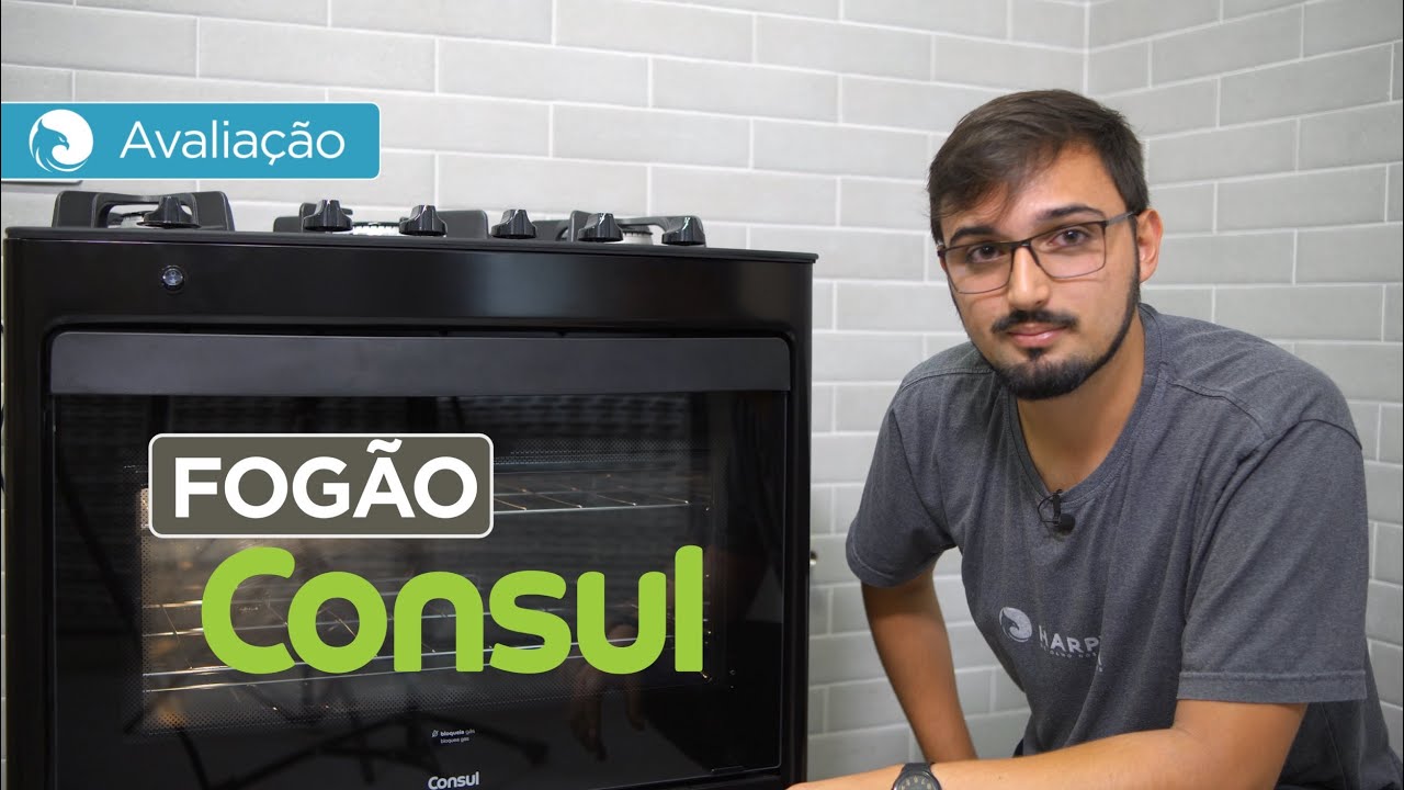 Avaliação do FOGÃO Consul 5 Bocas com Mesa de Vidro | Harpyja