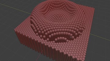 Hexagon Grid Revived created with Blender