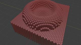 Hexagon Grid Revived created with Blender