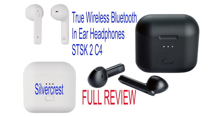 Silvercrest True Wireless Noise Cancelling Bluetooth Headphones STSK A4 B2  REVIEW - YouTube