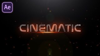 Cinematic Title Text Reveal in After Effects | After Effects Tutorial