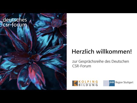 Johannes Kärcher von der Alfred Kärcher GmbH & Co. KG. zu Gast im deutschen CSR-Forum