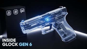 “Glock Gen 6: Transparent Inner Mechanism – Full 3D Animation”