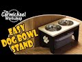 Raised Dog Food & Water Bowl Stand - Easy Woodworking Project