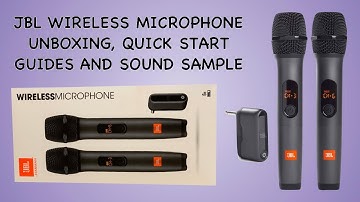 JBL Wireless Microphone Unboxing, Quick Start Guides And Sound Sample