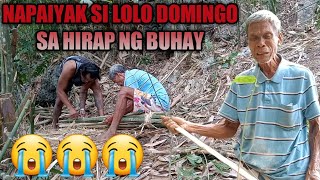 kahit matanda na si lolo domingo kumakayod padin para mapag Aral nya ang kanyang bunso na anak