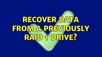 recover data from a previously RAID 1 drive?