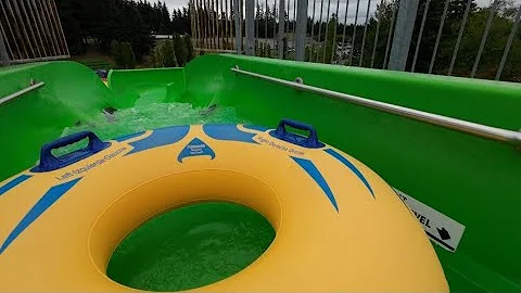Wild Waves Water Park - Pacific Plunge WaterSlide in Federal Way WA USA