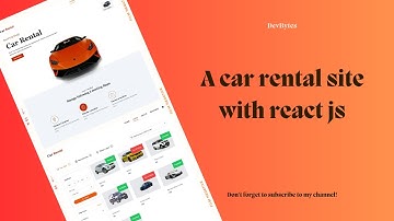 car rental site with react js