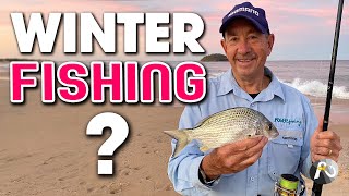 Can You Catch Fish in WINTER? Beach Fishing Session Using Soft Plastics, Pilchards & Worms!