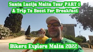 Santa Lucija Tour & Breakfast At Bocci Club - Bikers Explore Malta PART 11