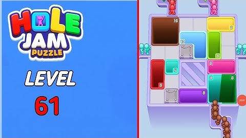 Hole Jam level 61 walkthrough solution 