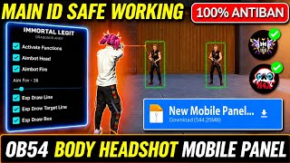 Ob54 Free Fire Panel Mobile 🔥 FF Antiban Panel | Free Fire Hack New 😈 FF Injector 2026 | FF Panel