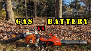 Gas vs Battery powered hand blowers