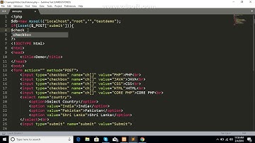 How To Insert Checkbox Value in php using mysql database in Hindi Part 1