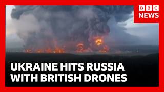 Ukraine using British drones to strike military and industrial targets deep inside Russia | BBC News