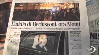 L'ADDIO DI BERLUSCONI SULLE PRIME PAGINE DEI QUOTIDIANI