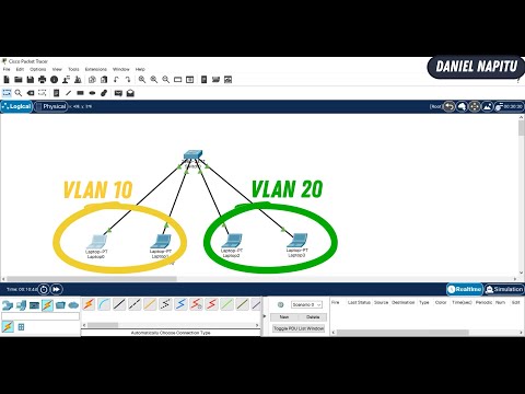 Simulasi VLAN dengan 1 Switch menggunakan Cisco Packet Tracer