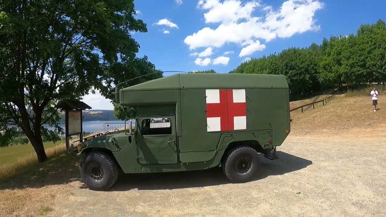 Hmmwv Humvee Ambulance M997 längsterTrip zur Bleilochtalsperre - Kronach - Kulmbach - Ködeltalsperre