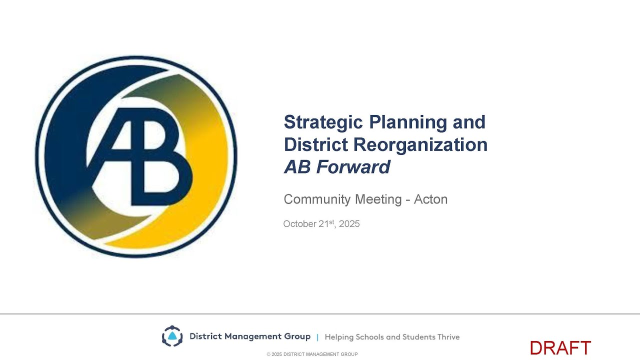 AB Forward: Strategic Planning & District Reorganization - YouTube