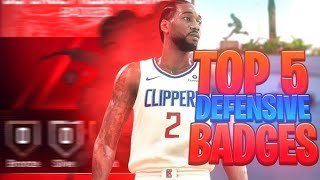 THE BEST DEFENSIVE BADGES IN NBA 2K21! THE MOST OVERPOWERED DEFENSIVE BADGES IN NBA 2K21!
