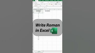 Write Roman Numbers in MS Excel | Excel Secret Trick for Beginners #shorts