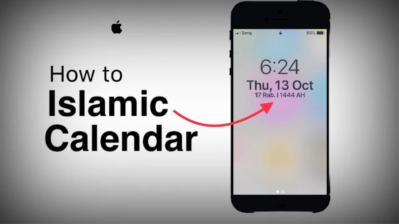 How to add Islamic calendar IPhone 5s.6.7 YouTube