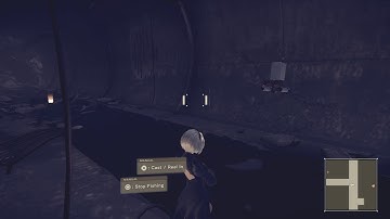 Nier Automata - Fishing for an Iron Pipe