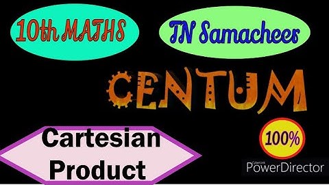 Tamilnadu Samacheer 10th maths chapter 1 | 10th maths Relations and Functions | Cartesian product