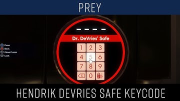 Prey Hendrik DeVries Office Safe Keycode location