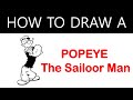 Popeye the sailor man  drawing  pen sketchs  aaartworks  aeloori abhilash  narsingi